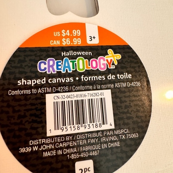 Halloween 🎃 Art Canvas Painting Ghost Witch’s Hat and Skull - Picture 4 of 4